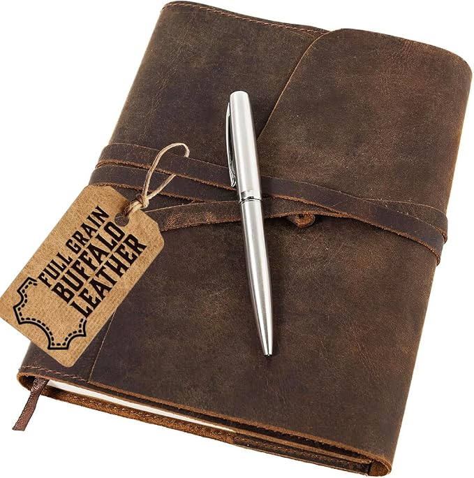 Moonster Leather Journal Refillable Notebook by MoonsterHandmadeLeather