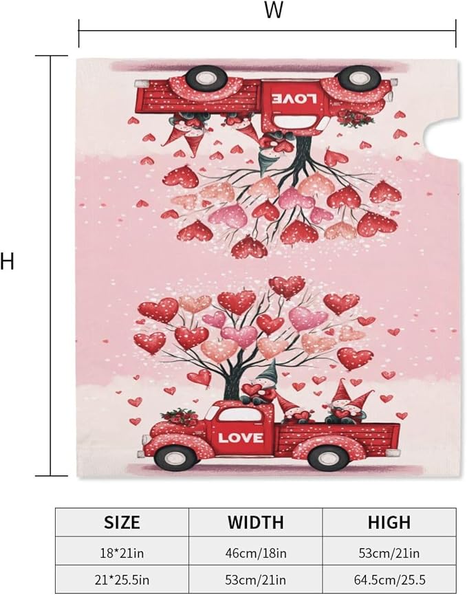 Valentines Day Heart Shape Balloon Romantic Love Welcome Magnetic Mailbox Cover - Image 5