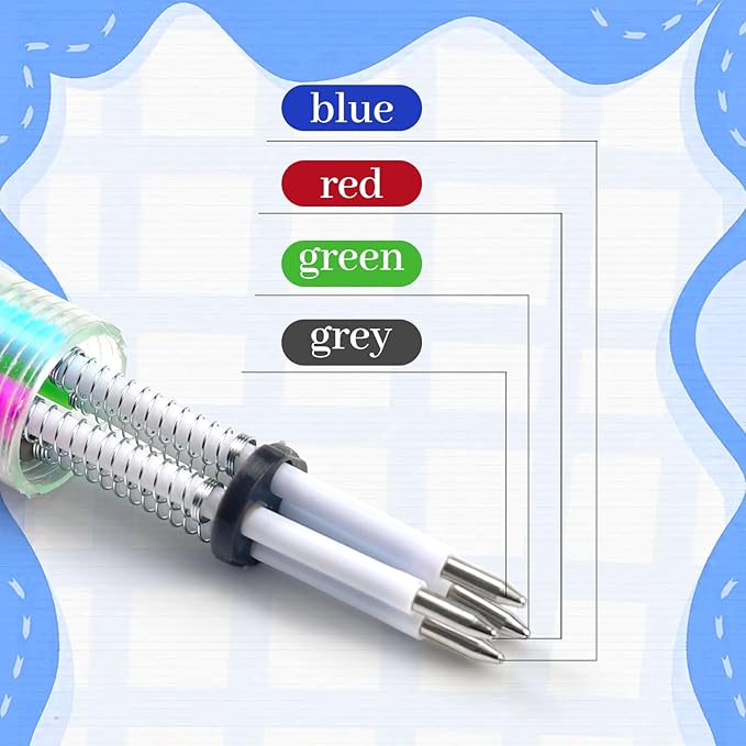 100Pcs Mini Multicolor Pens in One 4-in-1 Cute Pens Bulk for Kids, Ballpoint Pen for Birthdays and Children's Parties, Fun Pens Gifts Assorted Ink Kawaii Pens