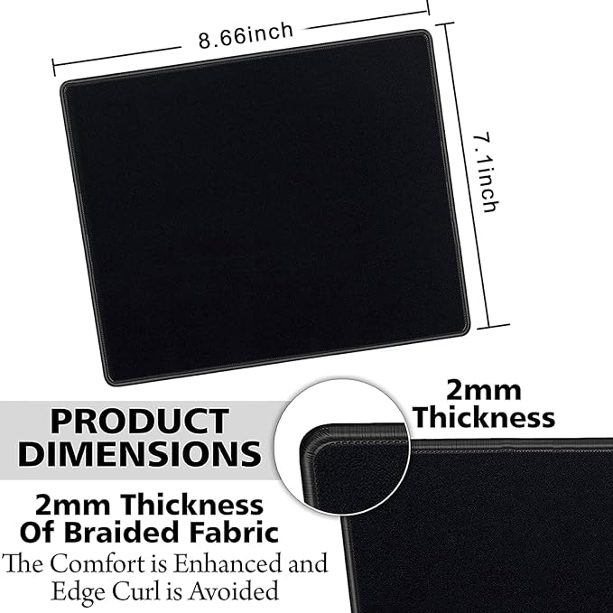 SaiTech IT 50 Pack Waterproof Mouse Pad, 8.66x7.1 inch, non-slip rubber - Image 2