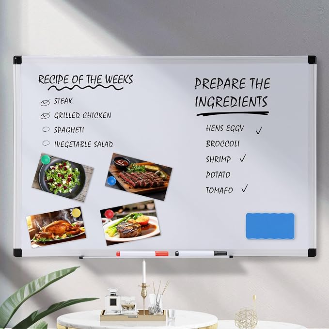 OLIXIS 30" x 40" Magnetic White Board, Dry Erase Board - Image 3