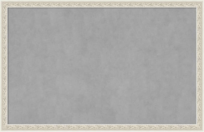 Amanti Art Silver Framed Magnetic Board 22x34 Large Vision Board by AmantiArt