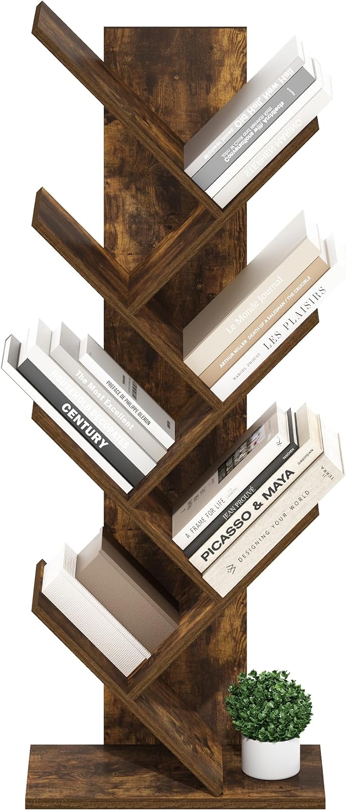 Furinno Tree Book Shelf, 7-Tier Bookshelf - Image 6