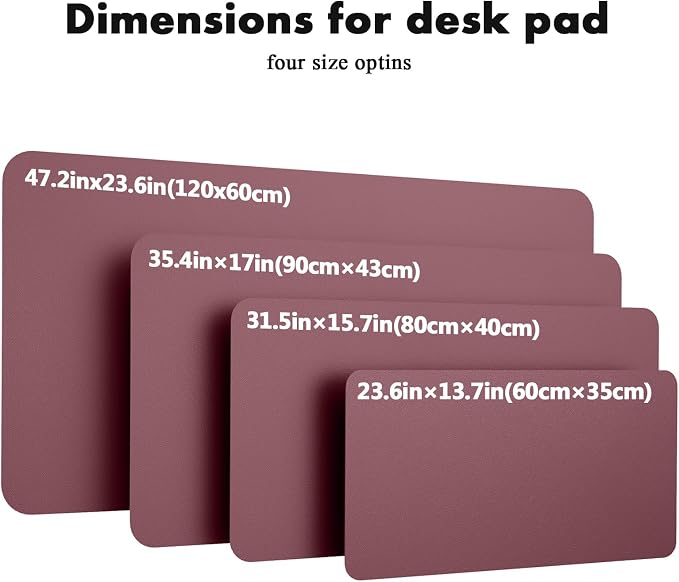 YSAGi Double-Sided Desk Pad, 31.5"x15.7"Leather Desk Mat, Eco Cork Desk Pad - Image 8