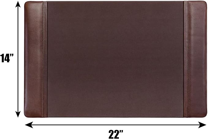 DACASSO Leather Desk Pad with Side Rails - Image 3