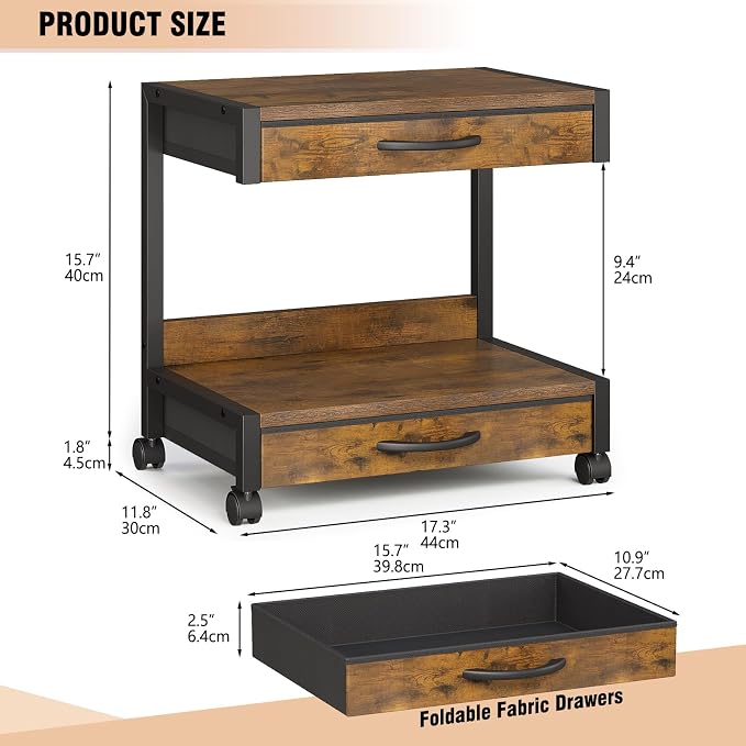 VENNQD 2-Tier Desktop Printer Stand - Image 4