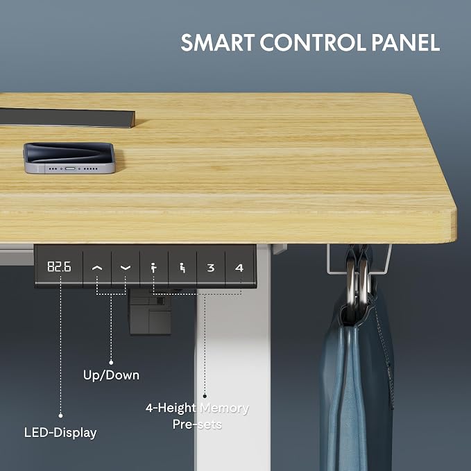 FLEXISPOT One-Piece Electric Standing Desk, 40 x 24 Inches Adjustable Desk - Image 5