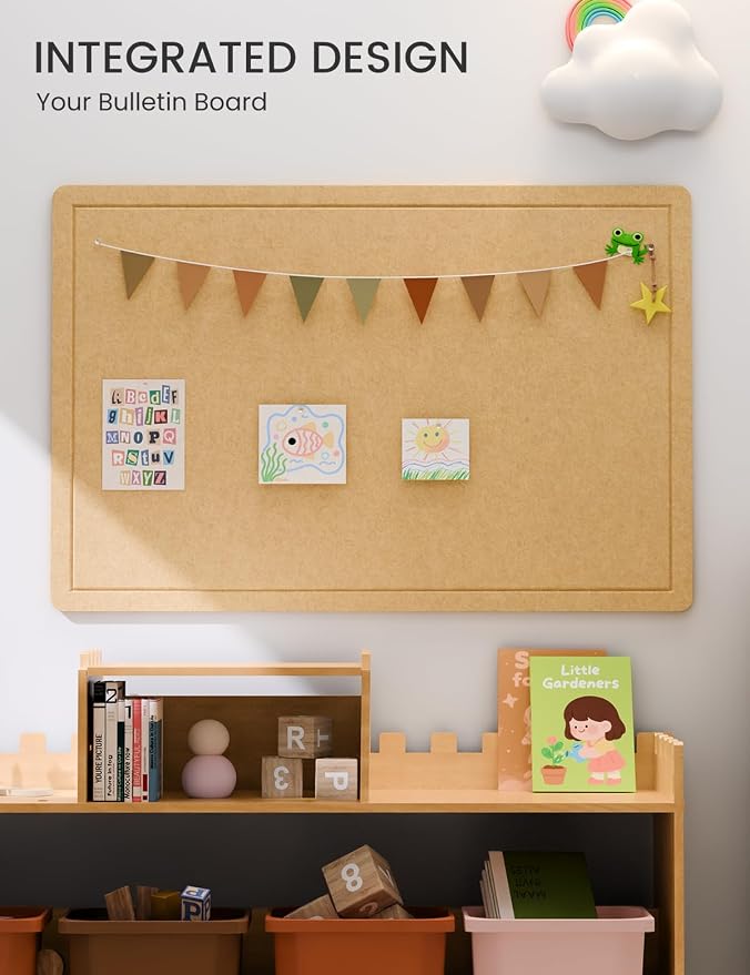 Fluxynara Bulletin Board, 35.4" x 23.6" Cork Board Alternative - Image 6