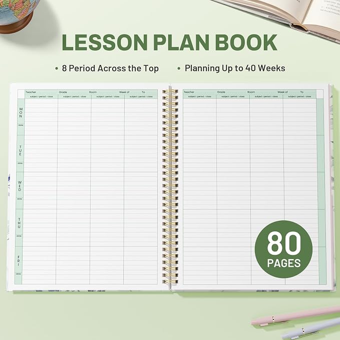 SUNEE 8 Period Teacher Lesson Plan Book - Image 2