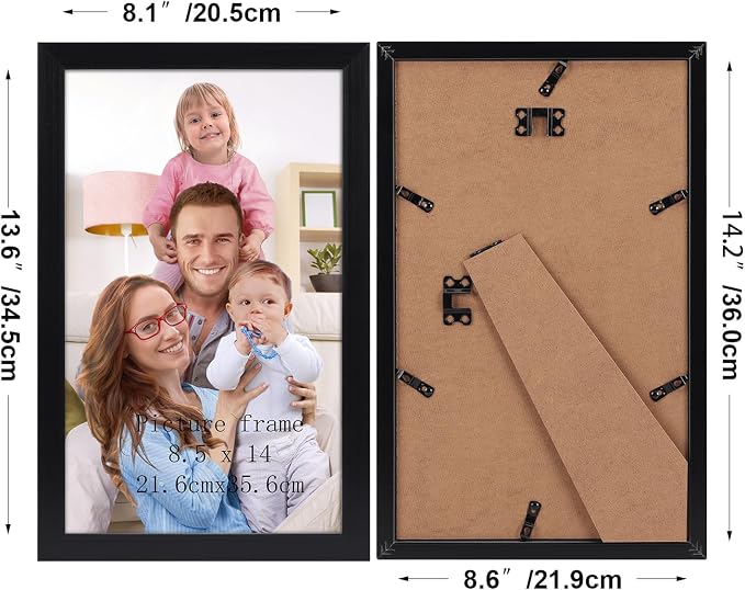 Giftgarden 8.5x14 Picture Frame Black, 12 Pack - Image 2