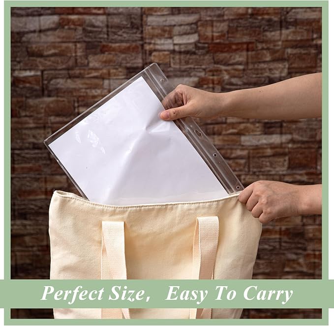 Sinload 10 Pcs Heavy Duty Sheet Protector 8.5 x 11 Inch Job Ticket Holder - Image 6