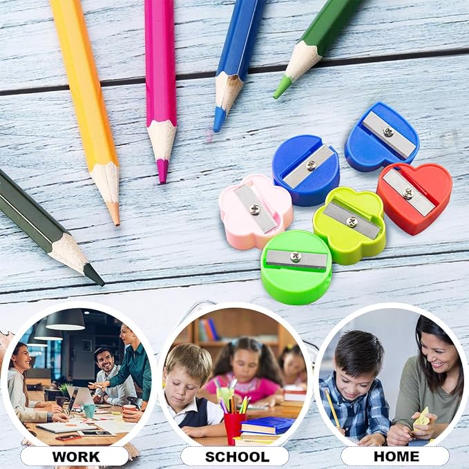 ELANE 90 Pcs Mini Pencil Sharpener, Manual Pencil Sharpeners Bulk Pencil - Image 5