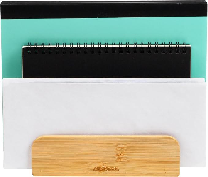 Mind Reader 3-Tier Mail Sorter, Desktop Organizer, Mail Organizer, 6.75"L x 4"W - Image 5