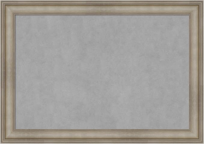 Amanti Art Silver Framed Magnetic Board 29x41 Large Vision Board by AmantiArt