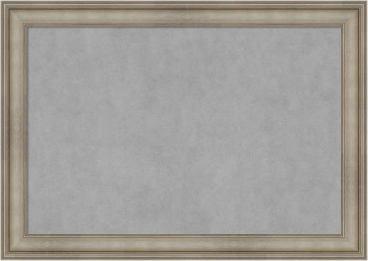 Amanti Art Silver Framed Magnetic Board 29x41 Large Vision Board by AmantiArt