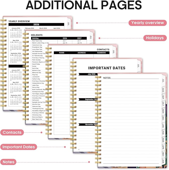 Planner 2026-2027, Academic Year Weekly and Monthly Calender Planner, from Jul - Image 5
