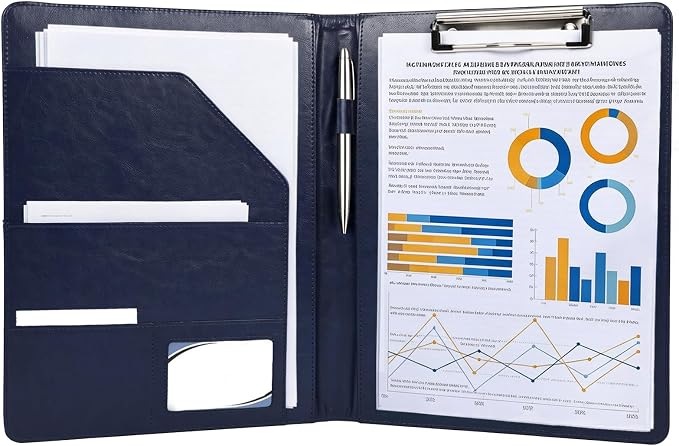 Padfolio Portfolio Binder, Faux Leather Folder, Resume Interview Legal Document by Unknown