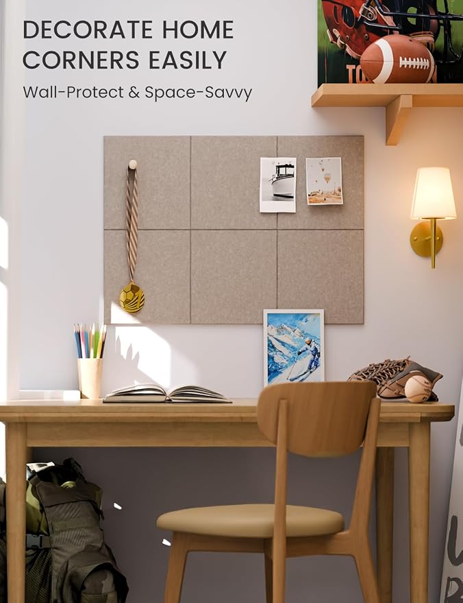 Felt Bulletin Board Tiles -28"x18" Cork Board Alternative - Image 5