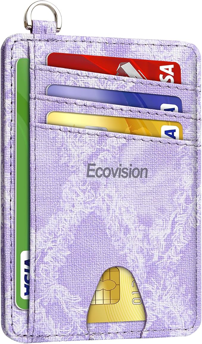 Slim Minimalist Front Pocket Wallet, RFID Blocking Credit Card Holder Wallet by Ecovision