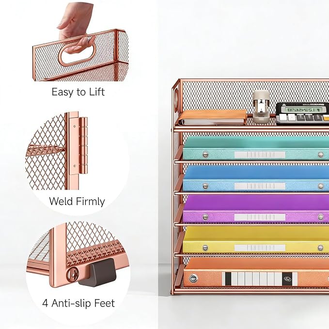 6 Tiers Letter Tray Paper Organizer - Image 2
