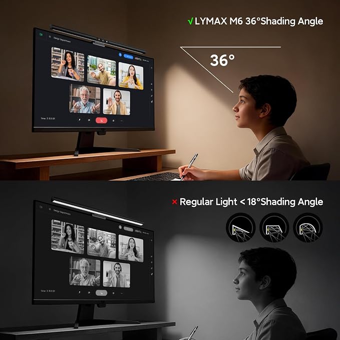 LYMAX Monitor Light Bar, Eye-Care USB Computer Lamp - Image 7