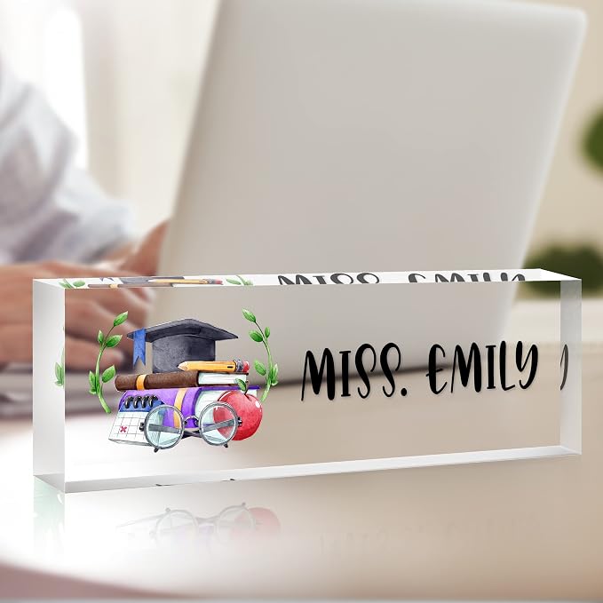 Personalized Office Name Plate for Desk, Custom Employee Appreciation Gifts - Image 6