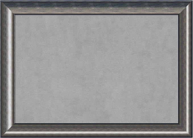 Amanti Art Silver Framed Magnetic Board 30x42 Large Vision Board by AmantiArt
