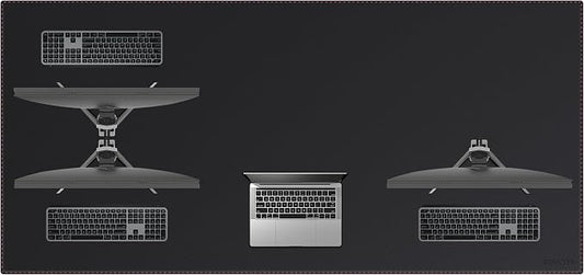 ZORESYN Office Desk Pad 74.8x35.4inch, Large Mouse pad Desk Mat, Waterproof PU by ZORESYN