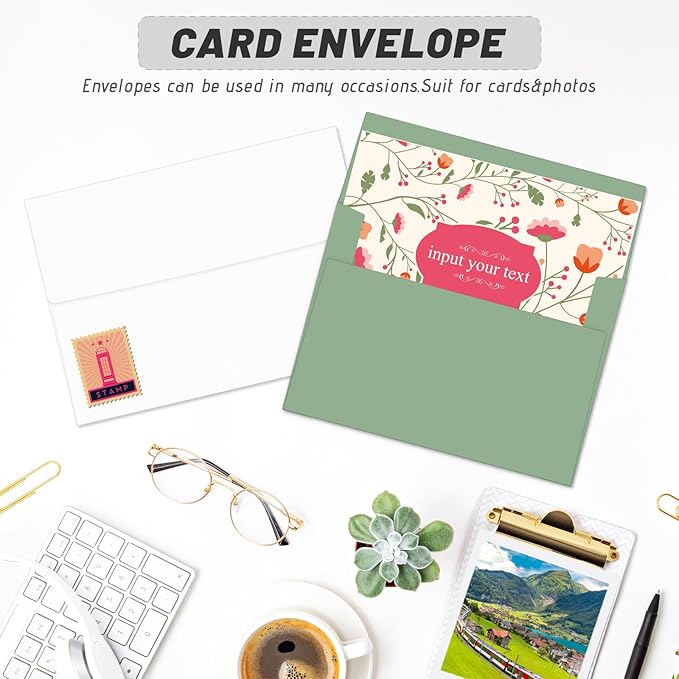 5x7 Envelopes For Invitation, A7 Envelope white, 100 pack 5x7 card Envelopes - Image 4