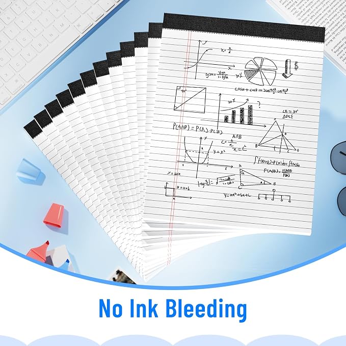 12pcs Legal Pads 8.5 x 11, 50 Sheets/Pack, Notepads 8.5 x 11 Inch, Memo Pads - Image 6