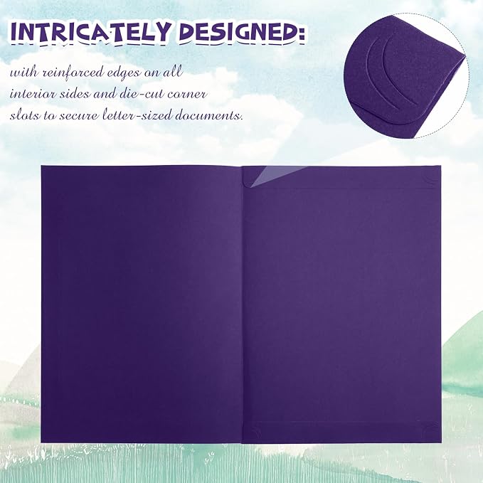 Fainne 200 Pcs 8.5 x 11 Certificate Holders Diploma Holders Document Covers - Image 5