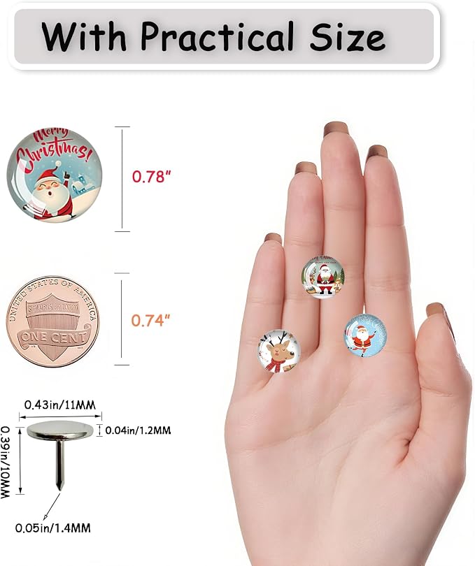 Push Pins for Cork Board-24pcs Decorative Push Pins - Image 8