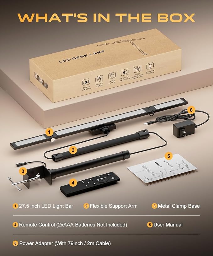 LED Desk Lamps for Office Home, Desk Light - Image 8