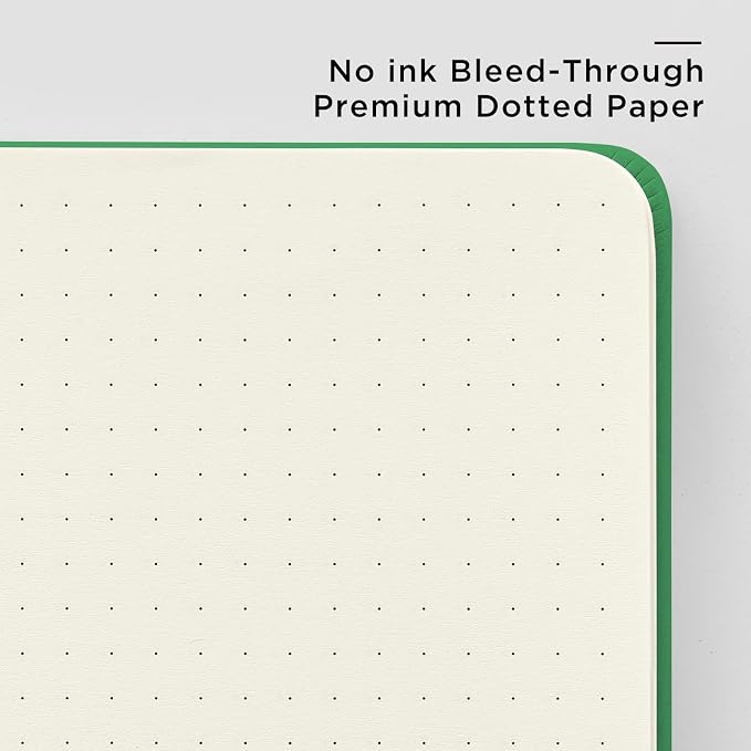 &And Per Se Dotted Journal Notebook, A5 Hardcover Leather Dotted Journal - Image 5