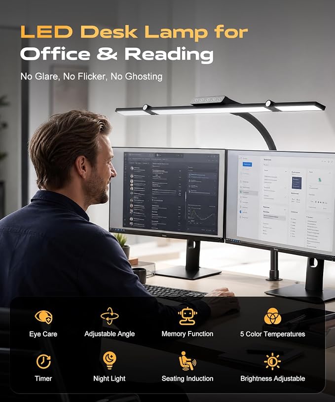 LED Desk Lamps for Office Home, Desk Light - Image 3