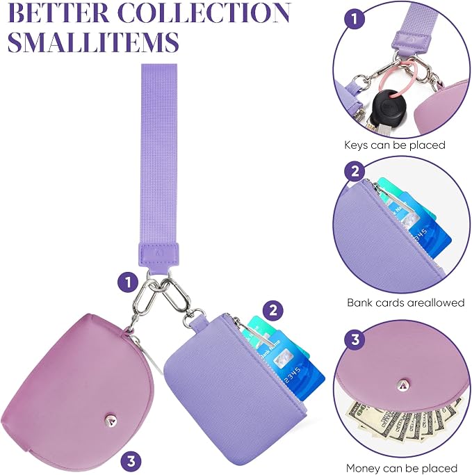 VUTUXA KeyChain Wallet Wristlet - Image 5