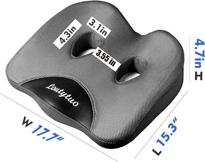 LOUTYTUO Seat Cushion Pillow, 100% Memory Foam and Washable Cover, - Image 7