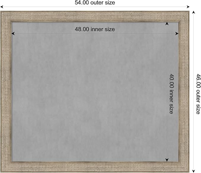 Amanti Art Silver Framed Magnetic Board 46x54 Oversize Vision Board - Image 4