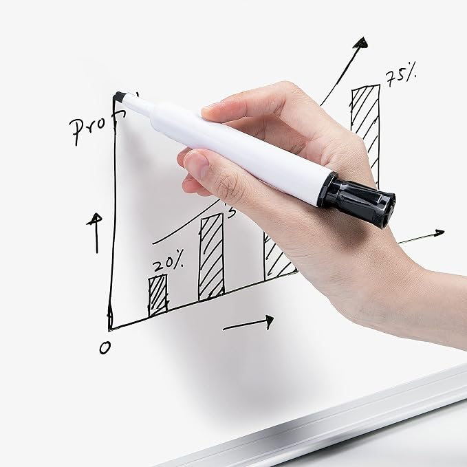 Amazon Basics Large Magnetic Dry Erase Whiteboard, Aluminum Frame, - Image 3