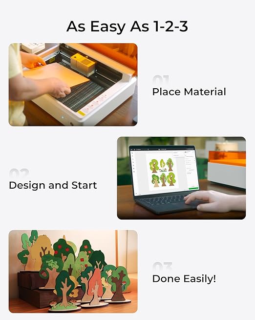 xTool M1 Ultra Laser Cutter and Engraver Machine, 4-in-1 Craft Machine with 10W Laser Engraver, Inkjet Printing, Blade Cutting, Pen Drawing, Easy to Use on 1000+ Materials - Basic Bundle-DeskLoop Office