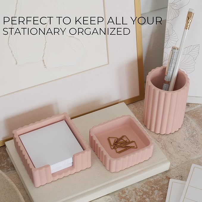 Aesthetic Desk Organizer Set of 3 - Image 3