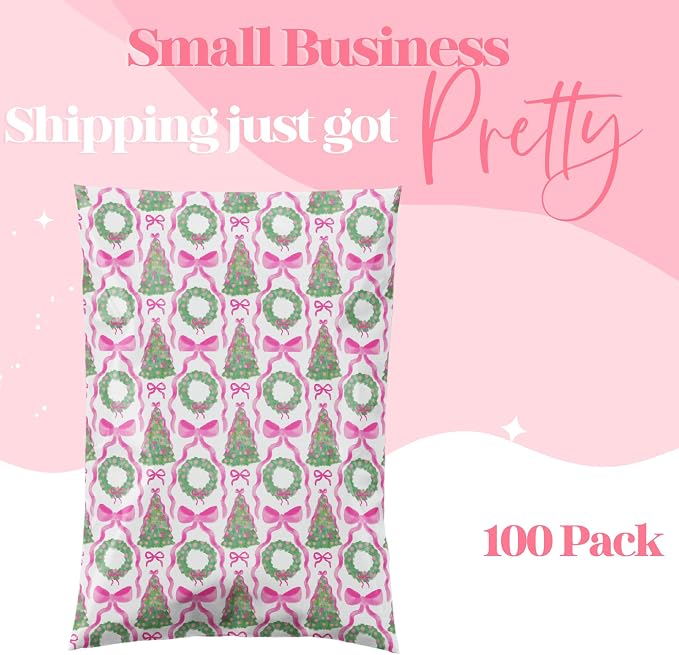 6x9 Designer Poly Mailer 100 Pack Heavy Duty Waterproof Self Seal Shipping Bags - Image 4