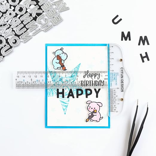 BAOFALI 6 Inches/15cm Acrylic Clear T-Square Ruler, Dual Side Measuring - Image 8