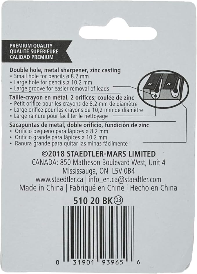 STAEDTLER Metal Double-Hole Pencil Sharpener - Image 3