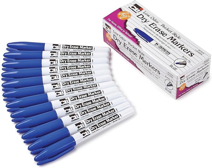 Charles Leonard Dry Erase Markers, Pocket Style by CharlesLeonard