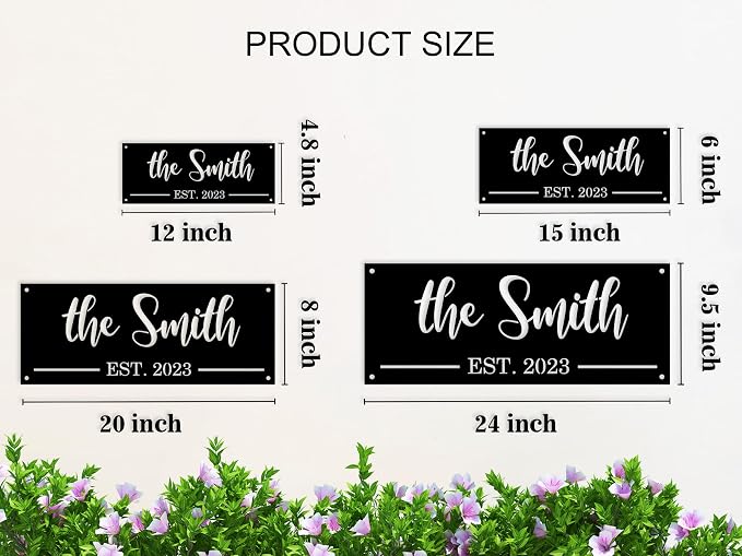 Custom Metal Name Sign, Personalized Last Name Metal Sign, Family Name Sign - Image 4