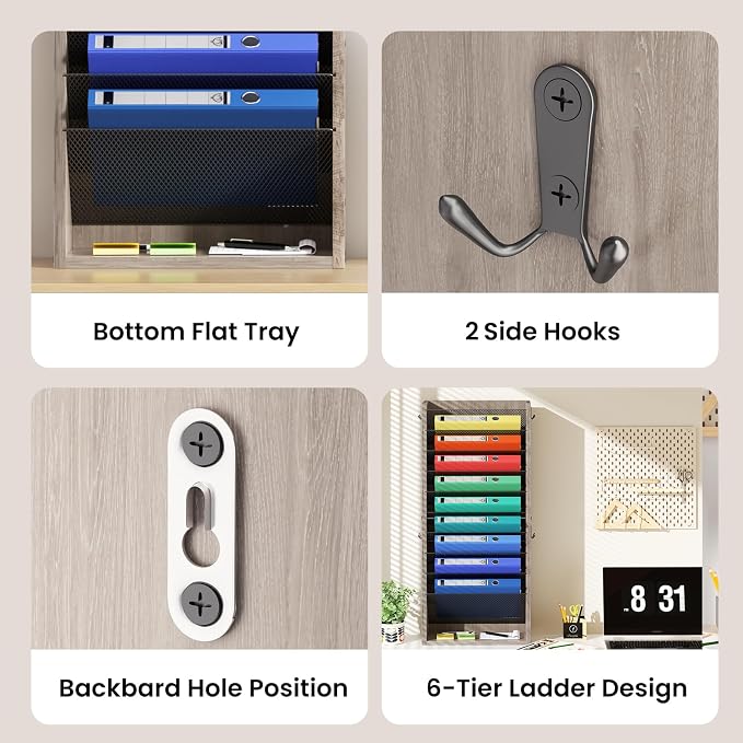 Creso hom Mail Organizer Wall Mounted, Mail Sorter - Image 6