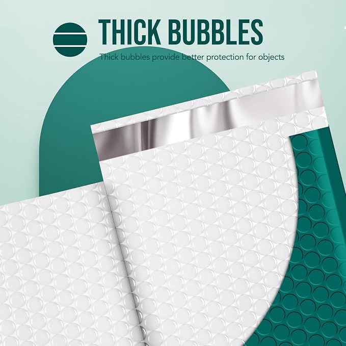 Fuxury Thick Bubble Mailers 8.5x12” 40 Pack Large Bubble Envelopes Opaque - Image 4