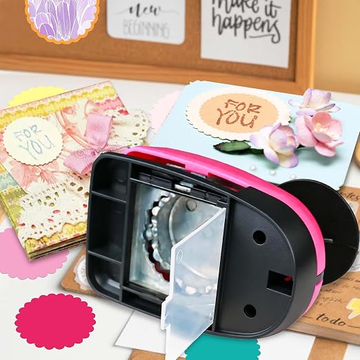 Circle Paper Punches, Scalloped Circle Punch, 1.97 Circles Hole Puncher - Image 2