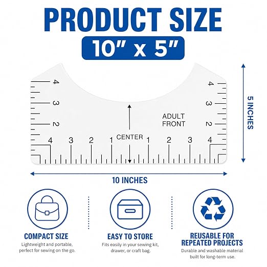 Tshirt-Ruler Guide Alignment Tool to Center Designs, T-Shirt Ruler Guide - Image 5